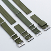 2 Piece of Ribbed Nylon Watch Strap Factory OEM DW Ribbed Nylon Watch Bands Bulk Custom NATO Ribbed Nylon Wrist Watch Bands 