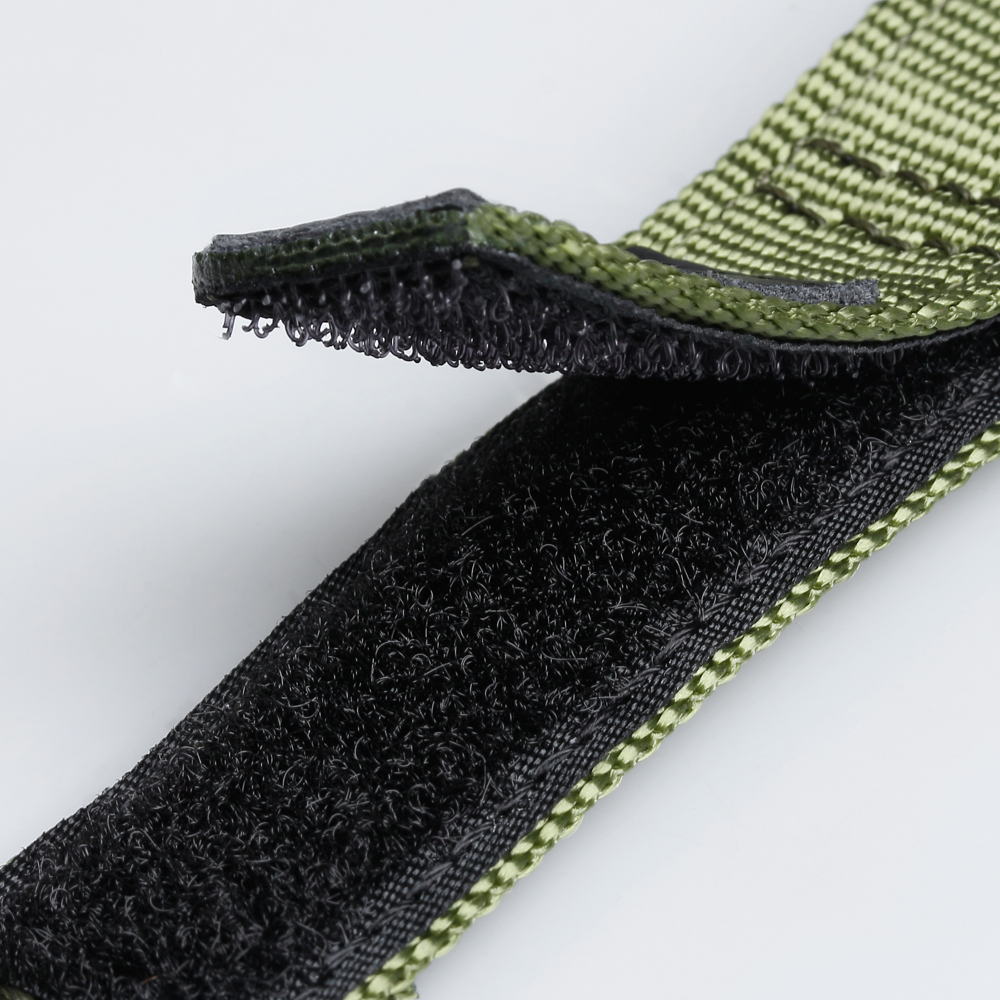 Shenzhen Watchband Manufacturer Custom Fabric Velcro Watch Straps Factory OEM Hook and Loop Leather Watch Bands with Plastic Buckle