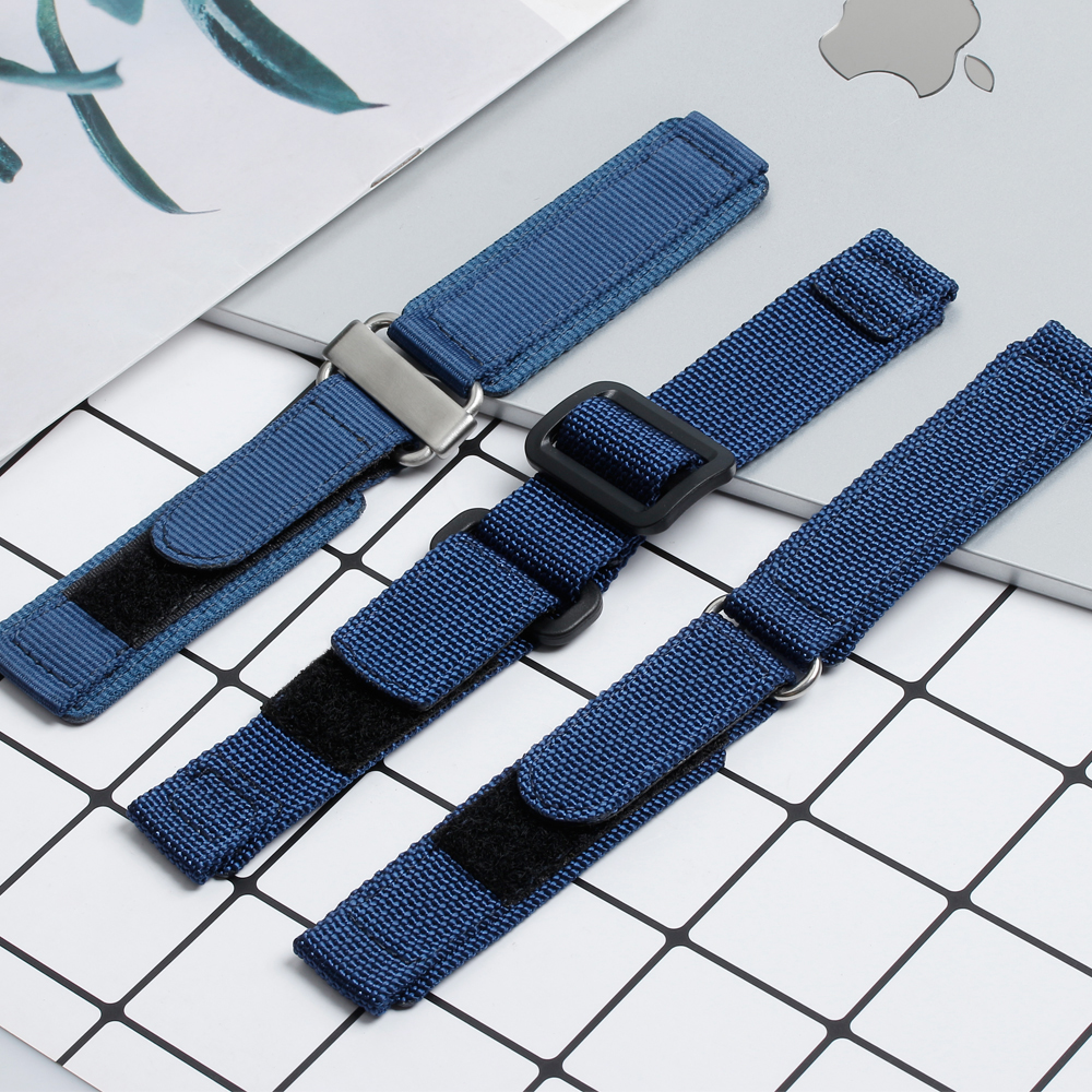 Watch Strap Maker Wholesales Nylon Hook and Loop Watch Bracelet OEM Custom Nylon Velcro Watch Bands for Smart watch Apple Nylon Wrist Watch Straps