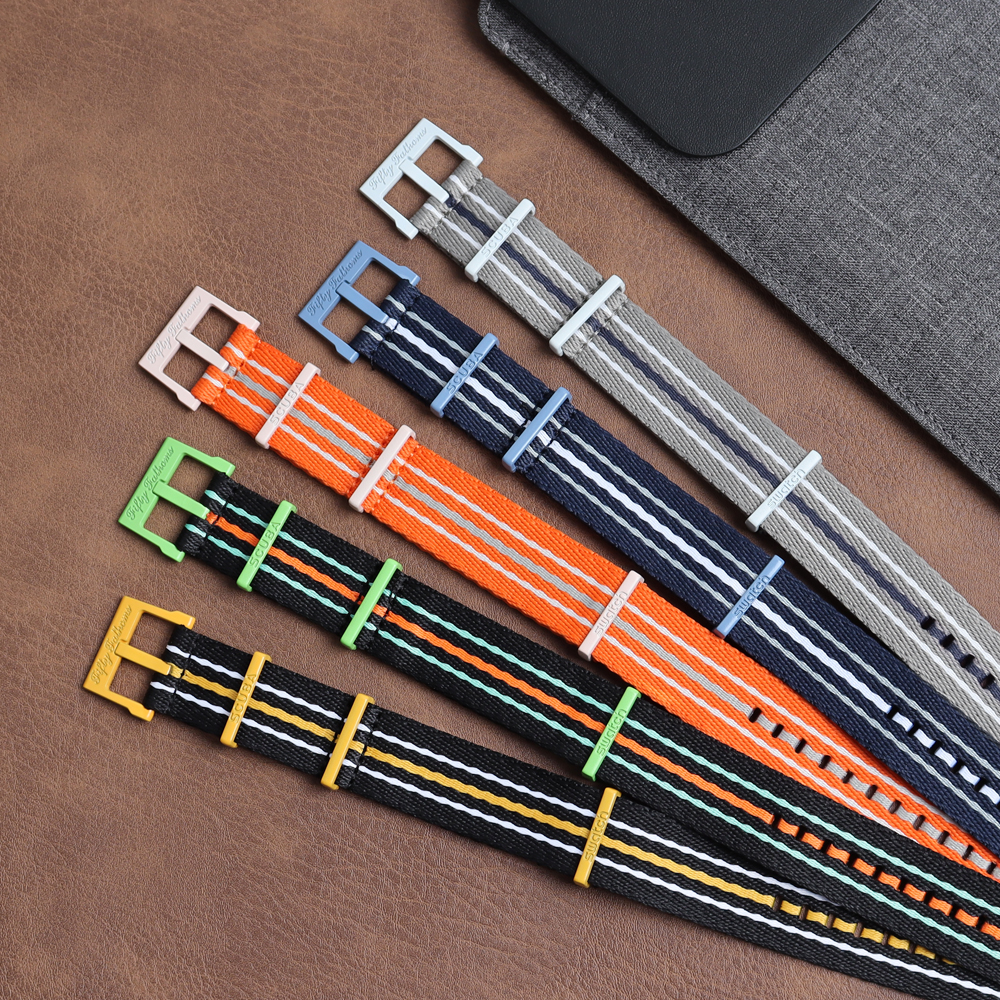  Factory Bulk Custom Swatch Nylon Bands Most Popular Nato Nylon Watch Strap OEM Nylon Watch Straps Watch Bracelet