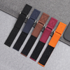 Factory Custom Hook And Loop Canvas Watch Bands 2 Piece of Velcro Watch Straps for Apple Smart Watch Canvas Band