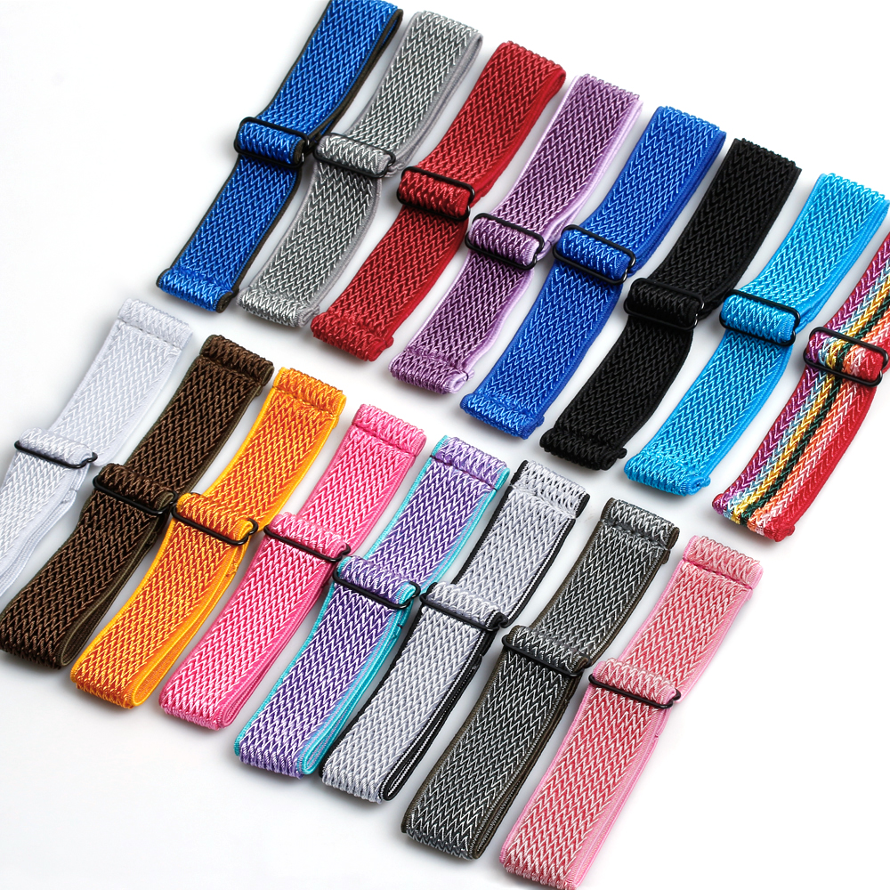 Bulk Custom Samsung Elastic Nylon Watch Bracelet Factory Direct Sales Nylon Elastic Paratrooper Watch Straps 20mm 22mm Printed Nylon Watch Bands for Apple