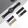 Adjustable Elastic Nylon Velcro Watch Straps 2 Piece of Hook N' Loop Watch Bracelet with Leather Custom Hybrid Watch Bands for All Kind Watch